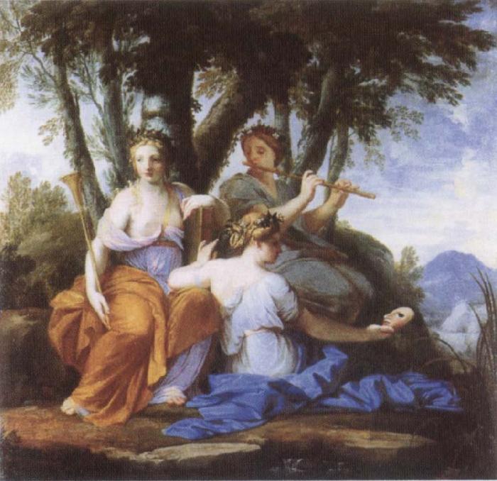 Eustache Le Sueur Eutepe and Thalia